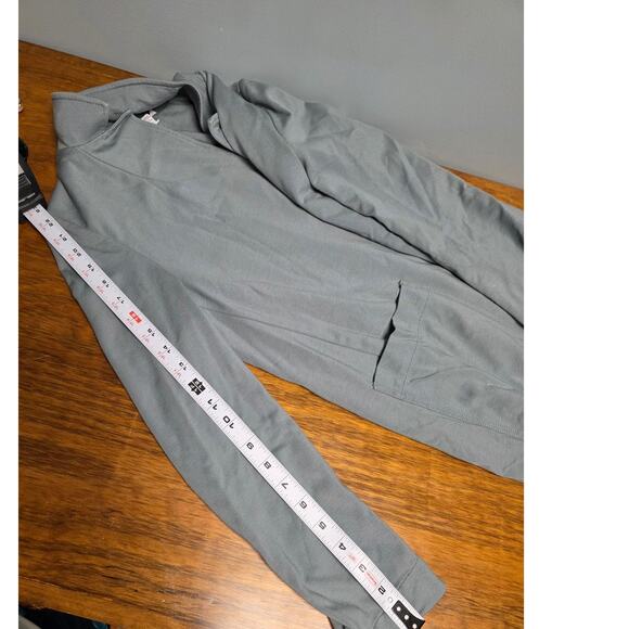 Athleta BlazerStyle Cardigan Women's Size 4  Blue/Grey Soft GorpCore OfficeChic - Picture 7 of 9